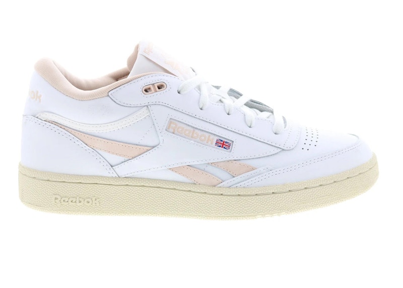 Pre-owned Reebok Men's  Club C Mid Ii Revenge Sneakers In Footwear White/soft Ecru/alabaster