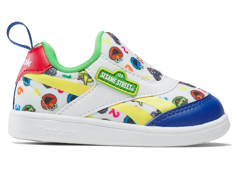 Pre-owned Reebok Club C Revenge Slipon Sesame Street Sneakers In White/green/yellow