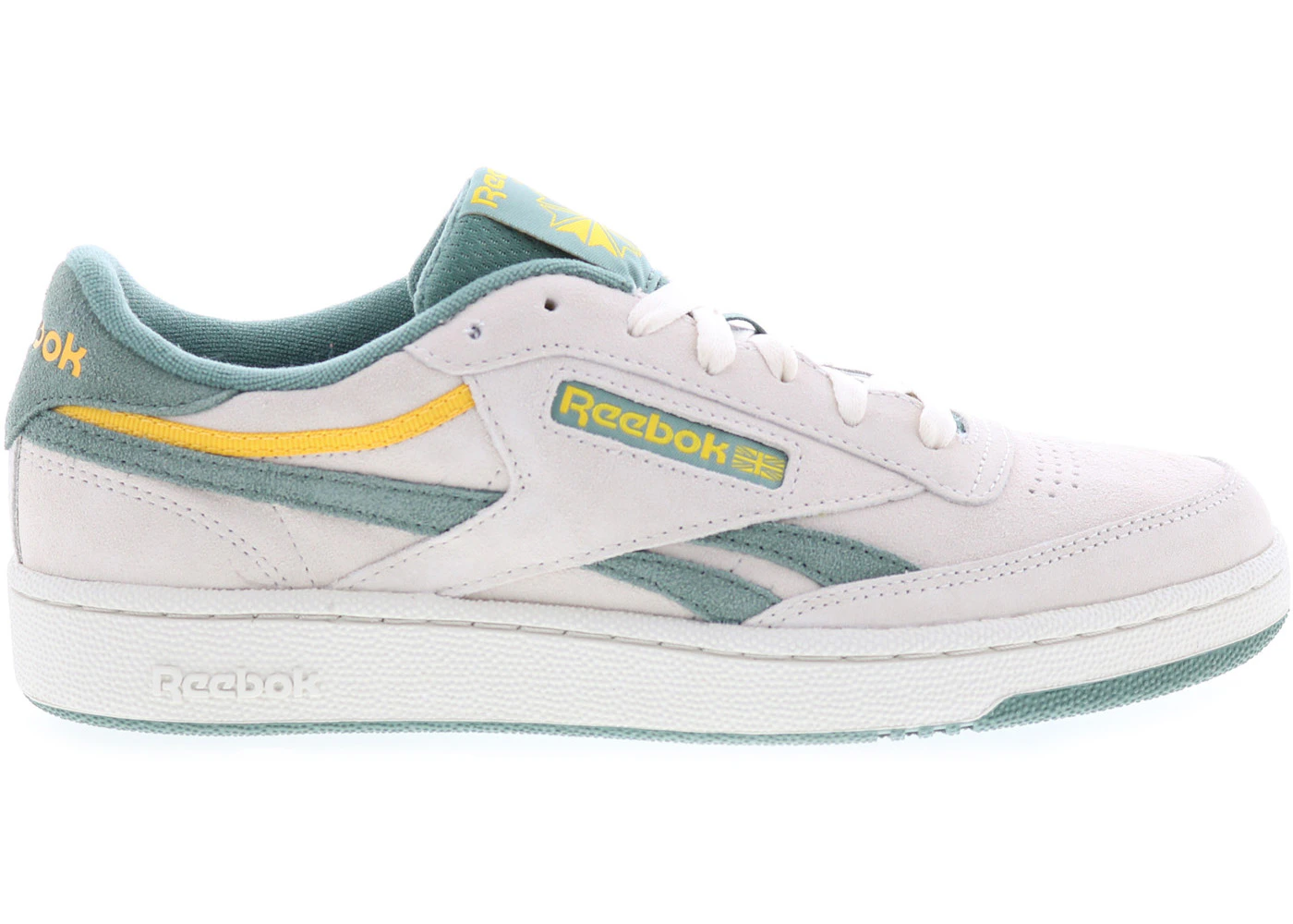 Reebok Club C Revenge Trek Green Classic Yellow Bone Men's
