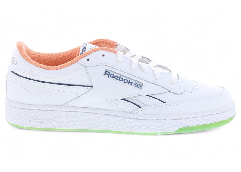 Reebok Club C Revenge White Aqua Orange Green - 100208995