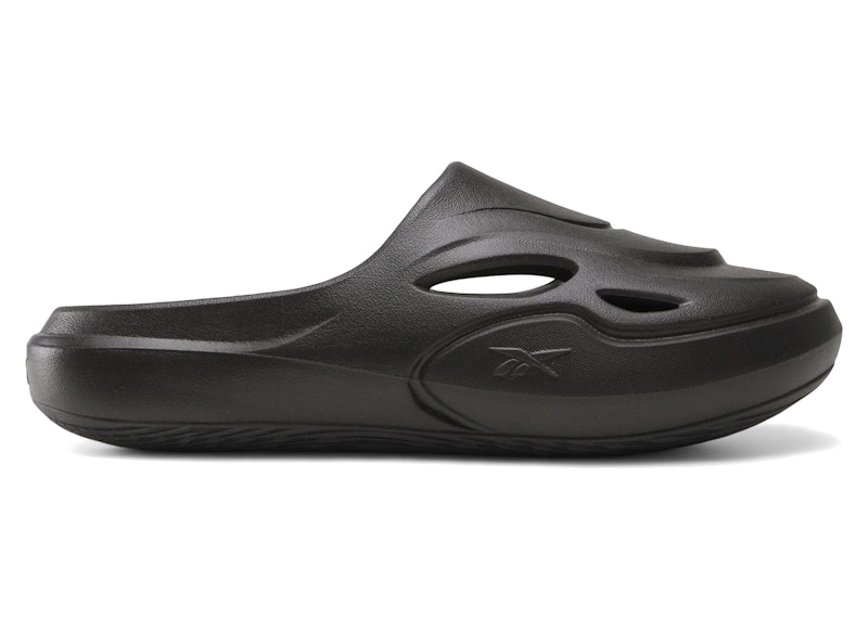 Reebok DMX Recovery Mules Triple Black Men's - 100244588 - US Reebok DMX Recovery Mules Triple Black Men's - 100244588 - US