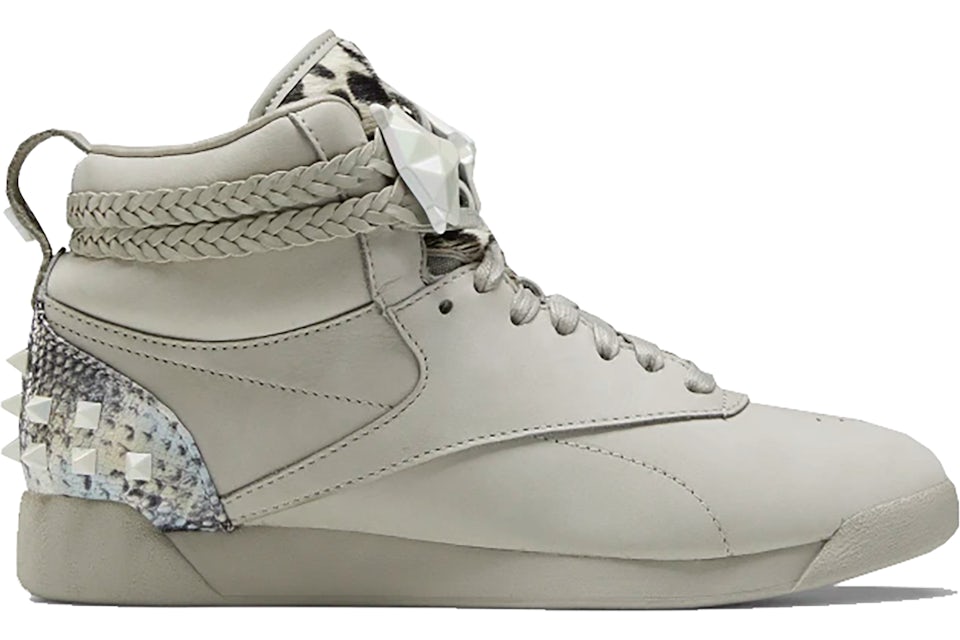 Reebok freestyle best sale hi silver