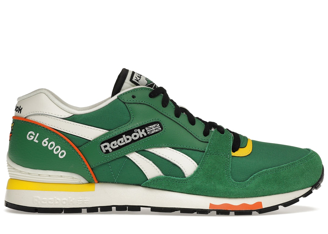 Pre-owned Reebok Gl 6000 Keith Haring Pure Primary Colors In Glen Green/chalk/glen Green
