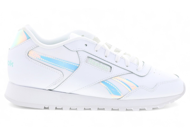 Pre-owned Reebok Glide White Iridescent (women's) Sneakers In Cloud White/mist