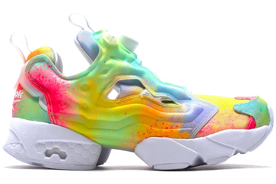 Reebok instapump fury uomo top giallo