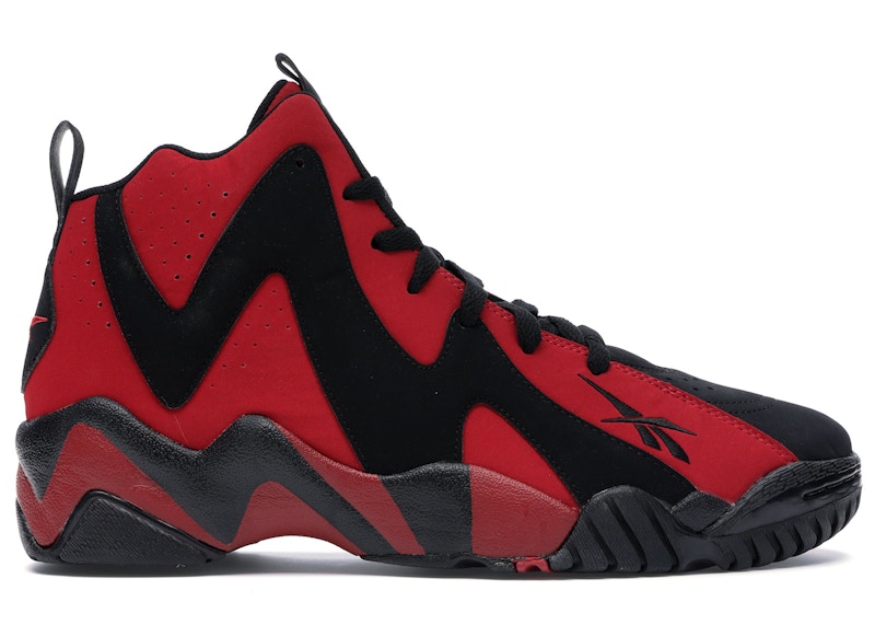 Red and black reeboks on sale