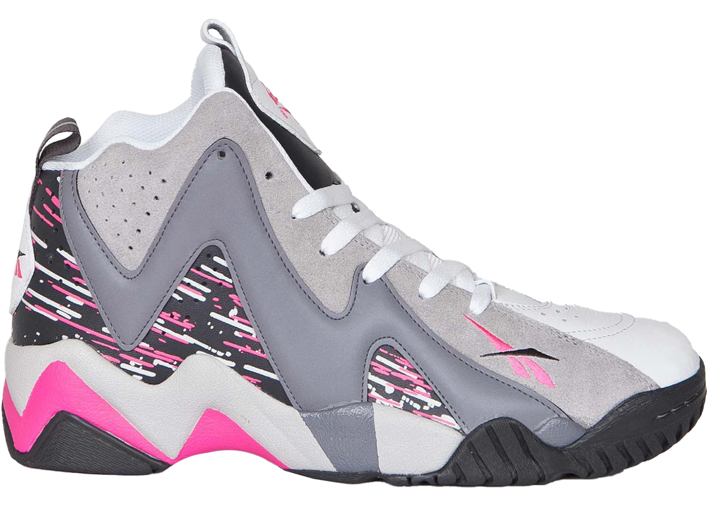 Pink and grey reebok kamikaze Clearance