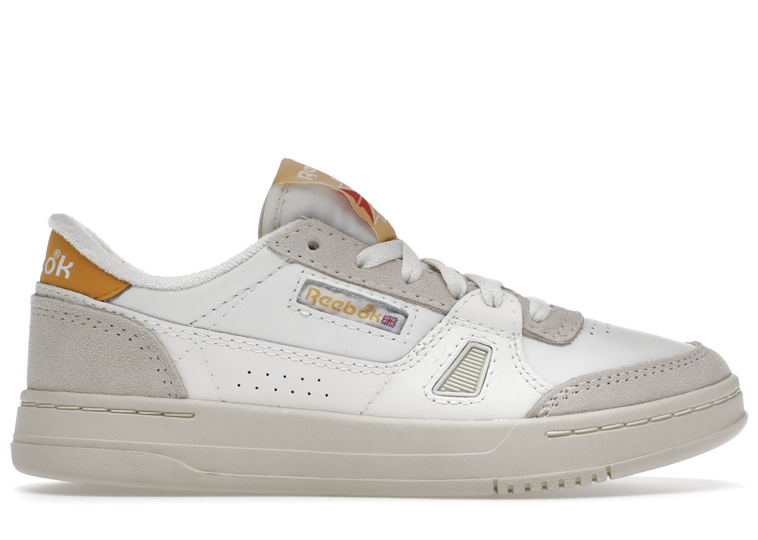 Pre-owned Reebok Lt Court White Bright Ochre In Bright Ochre/cloud White/vector Red