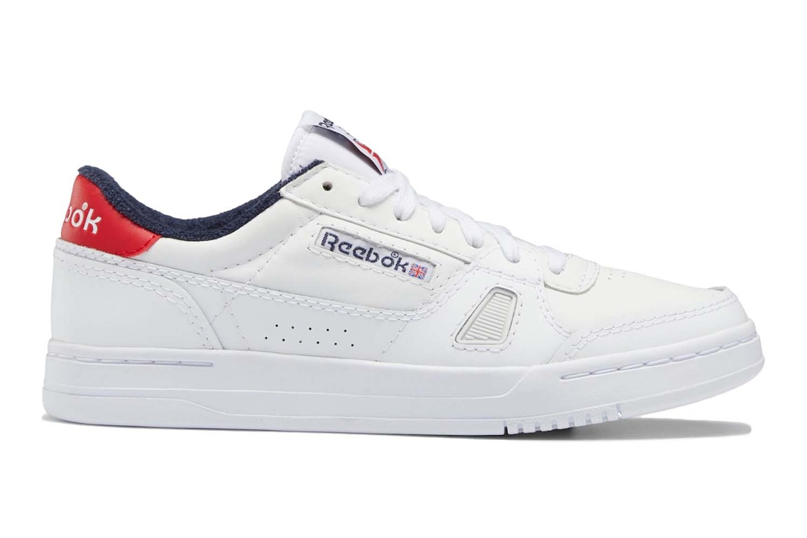 Pre-owned Reebok Lt Court White Navy Red In Cloud White/vector Navy/vector Red