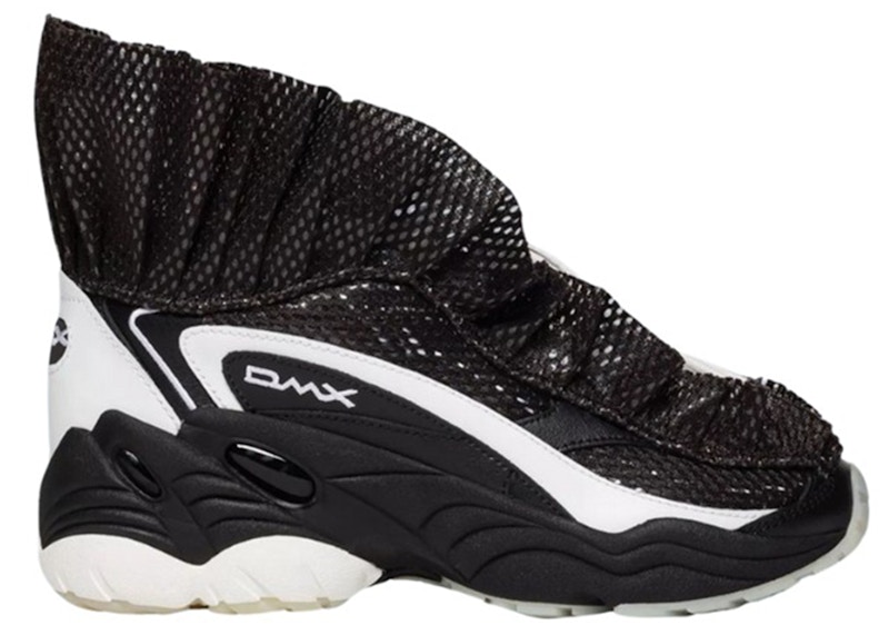 Pre-owned Reebok Ltd Dmx Ruffle (women's) Sneakers In Black/white