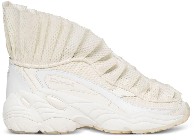 Pre-owned Reebok Ltd Dmx Ruffle Ivory (women's) Sneakers In Cream In Ivory White/cream White