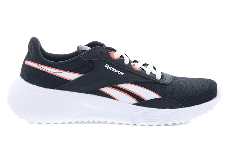 Pre-owned Reebok Lite 4 (women's) Sneakers In Black/supercharged Coral/white