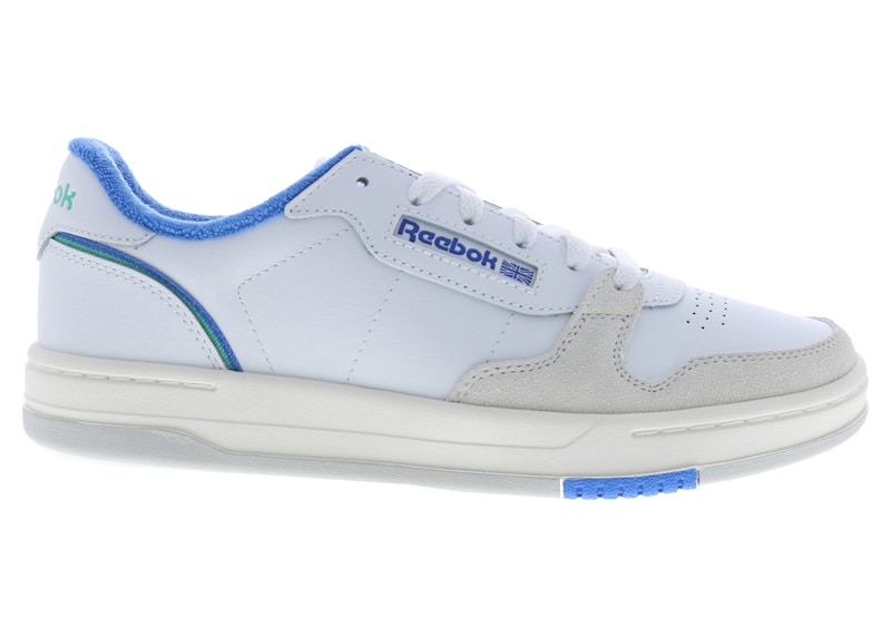 Pre-owned Reebok Men's Phase Court Blue Sneakers In White/chalk/kinetic Blue