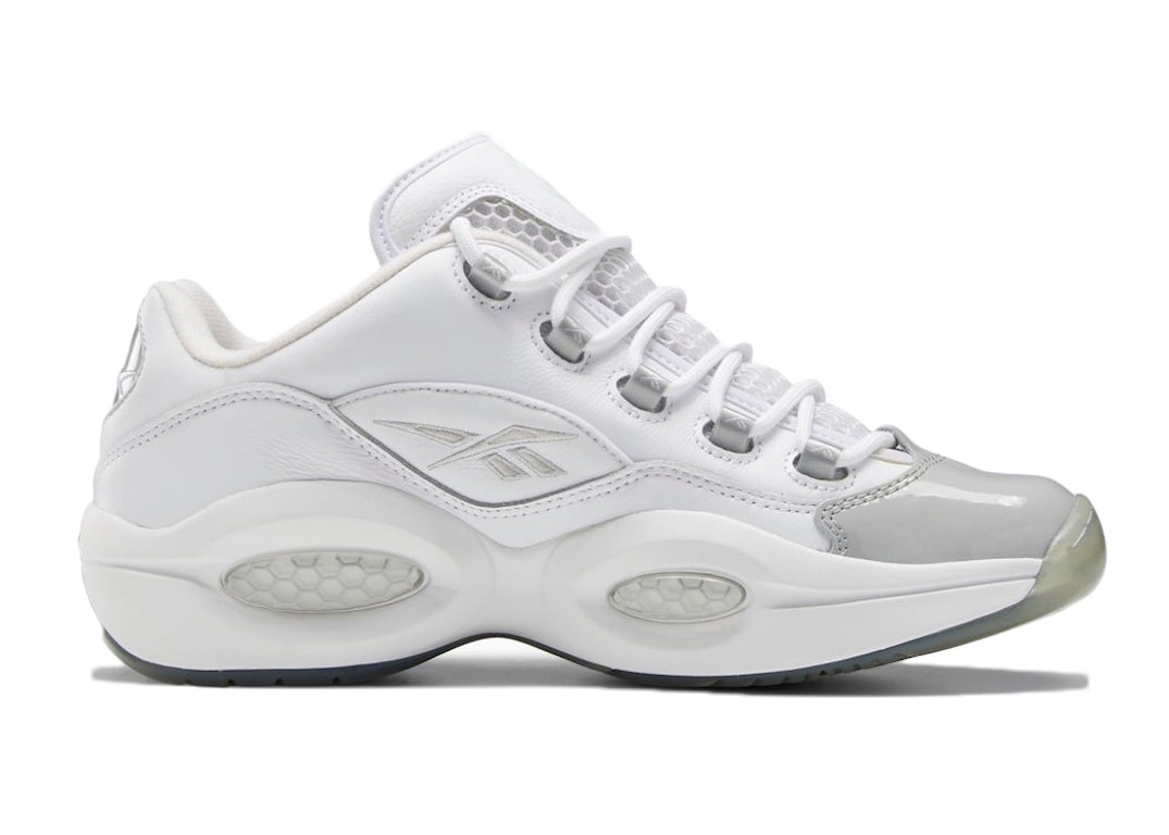 Pre-owned Reebok Question Low Grey Toe In Footwear White/pure Grey-pure Grey