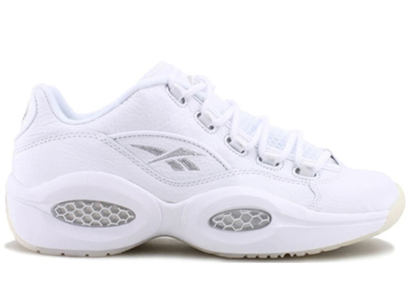 reebok question low all white