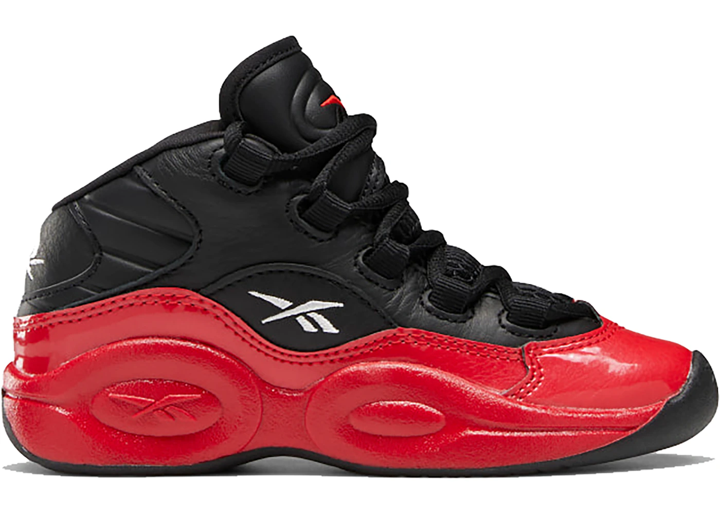 Black and hot sale red reebok questions