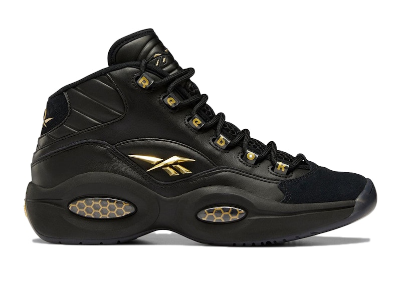 Reebok question on sale black gold