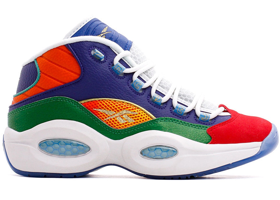 Pre-owned Reebok Question Mid Concepts '96 Draft In Vector Green/glen Green/solar Gold