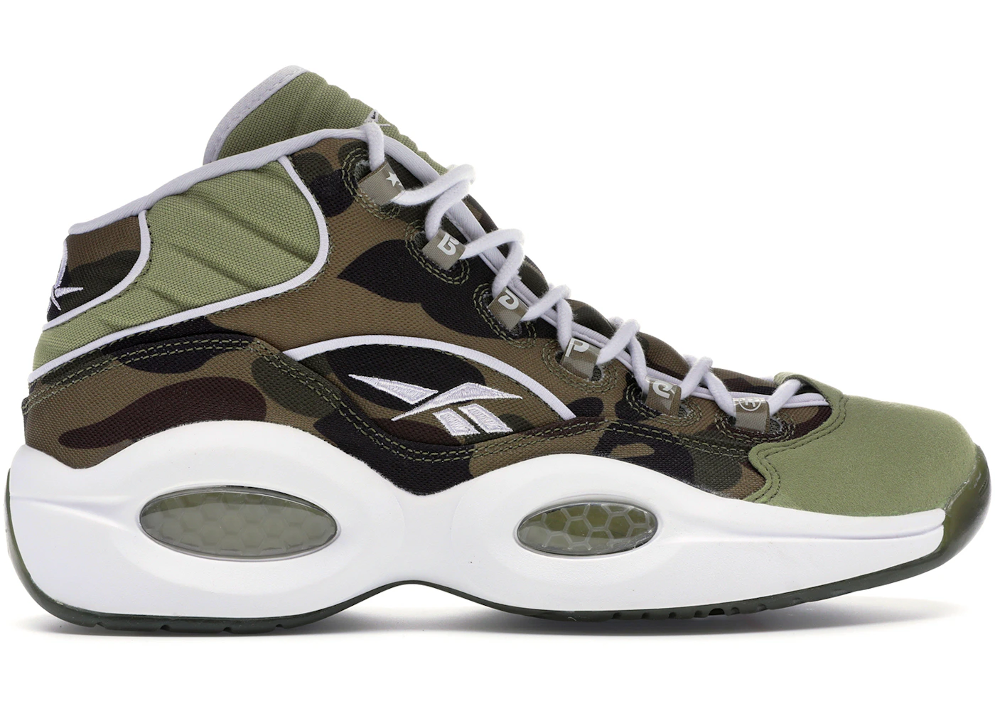 Reebok Question Mid mita sneakers X Bape 1st Camo Men's BD4232 GB