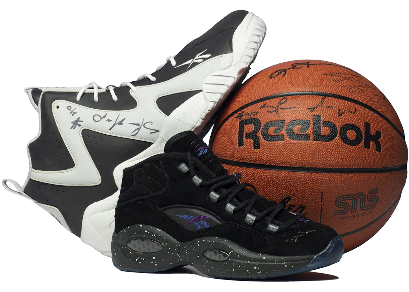 Packer Shoes "Token 38 Collection" (Two Shoes, One Basketball - All Signed) ESPN x The V Charity Campaign - -
