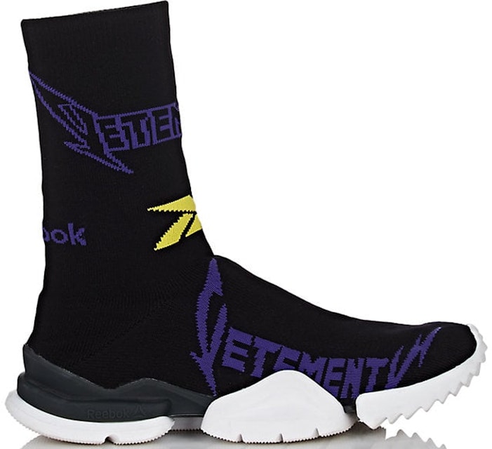 plotseling hooi Formulering Reebok Sock Runner Vetements Black Yellow Purple Men's - CN7273 - US