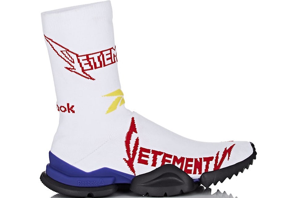Reebok Sock Runner Vetements White Red Yellow Men's - Sneakers - US