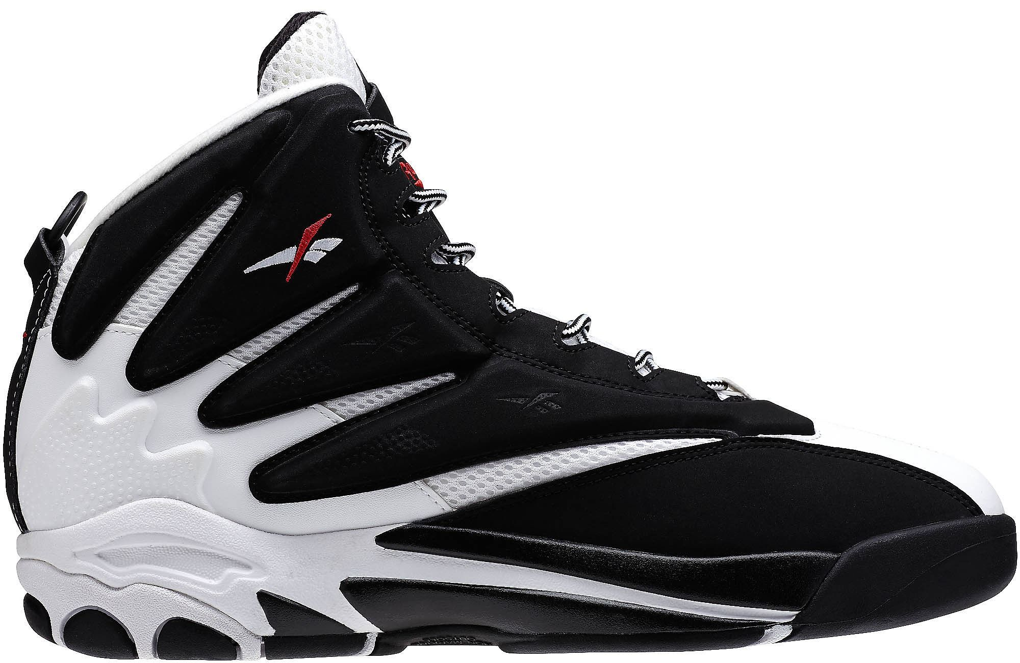 black red and white reebok