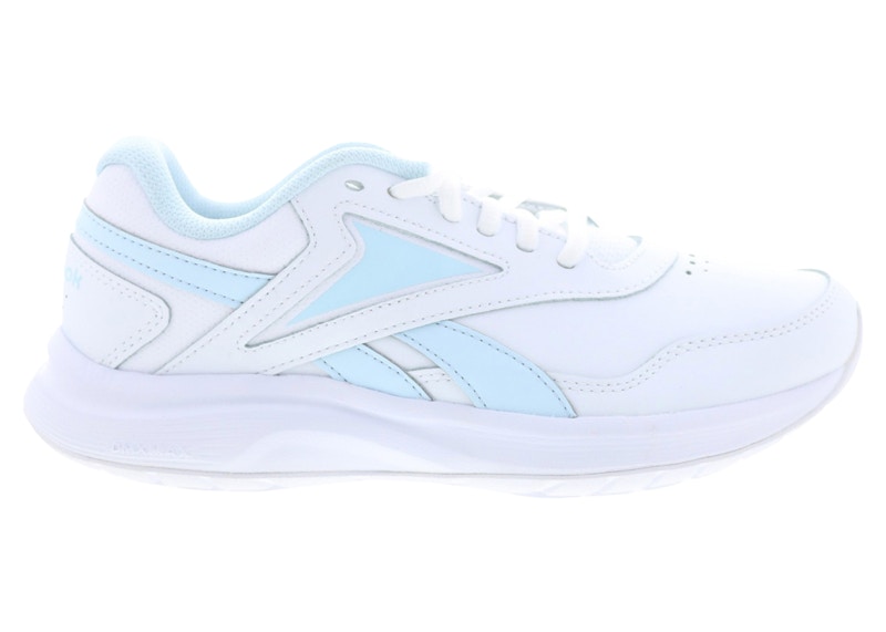Pre-owned Reebok Walk Ultra 7 Dmx Max (women's) Sneakers In White/glass Blue/collegiate Royal