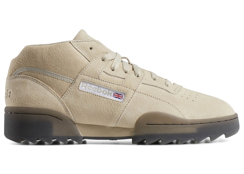 Reebok Workout Clean Mid Ripple Light Sand Black