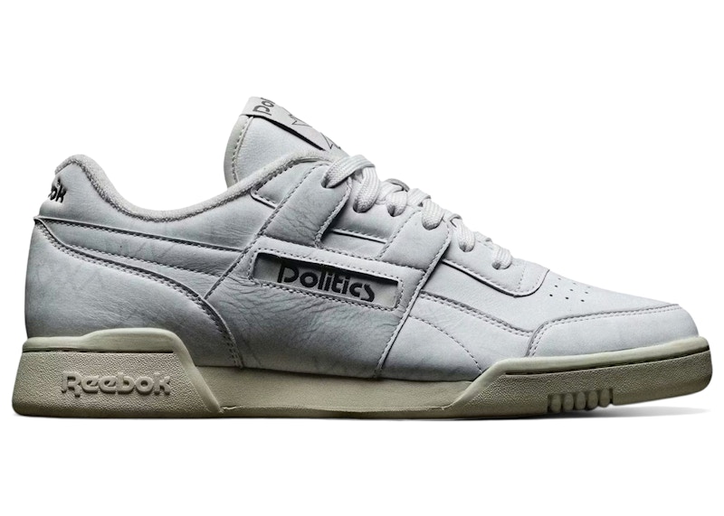 Men's Reebok Workout Plus Sneaker Politics Wishing Ritual Sneakers in White/Alabaster