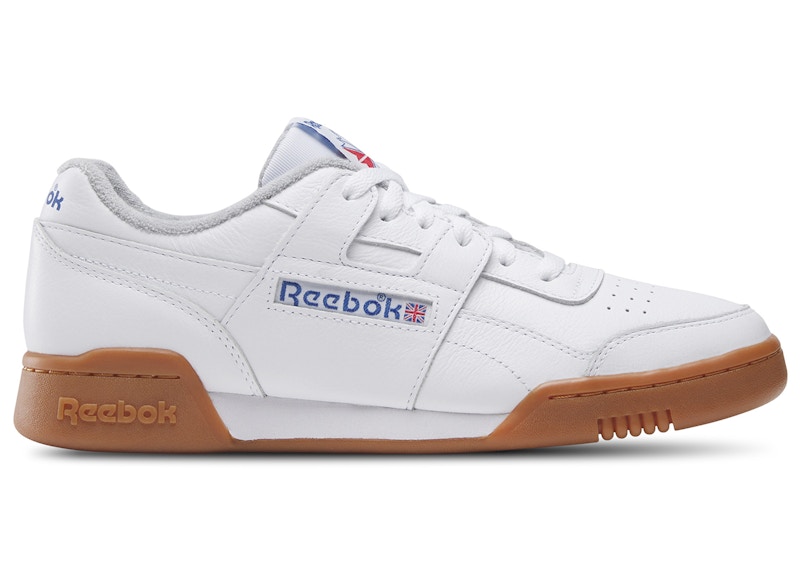 Reebok Workout Plus White Vector Blue Red