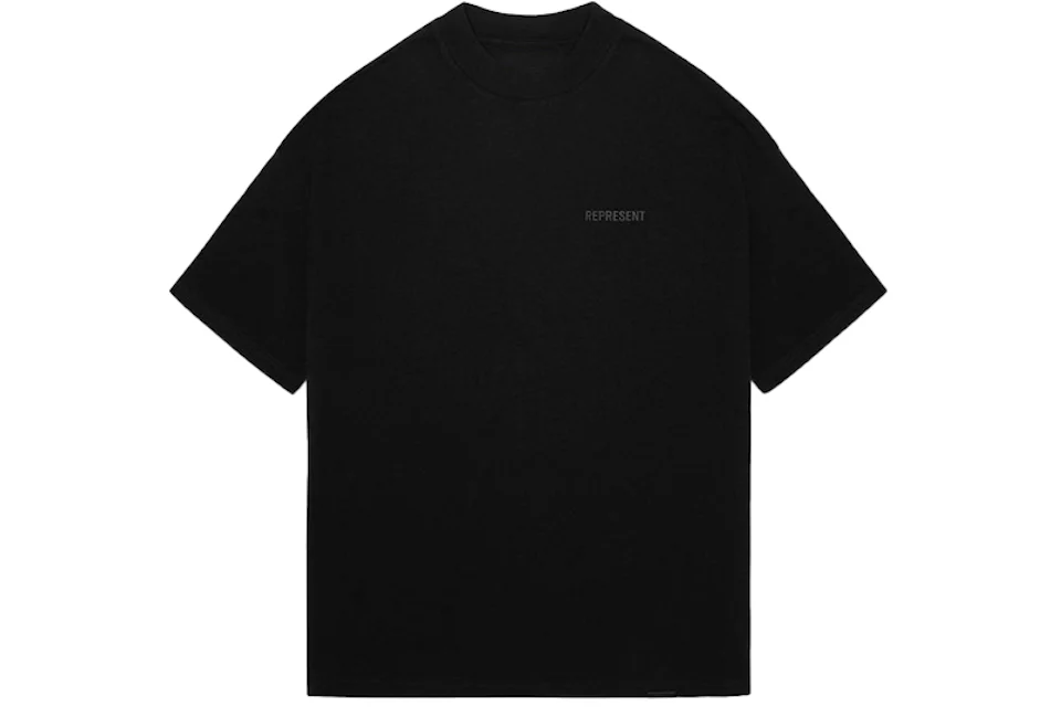 Represent Blank Oversized T-Shirt All Black Men's - US