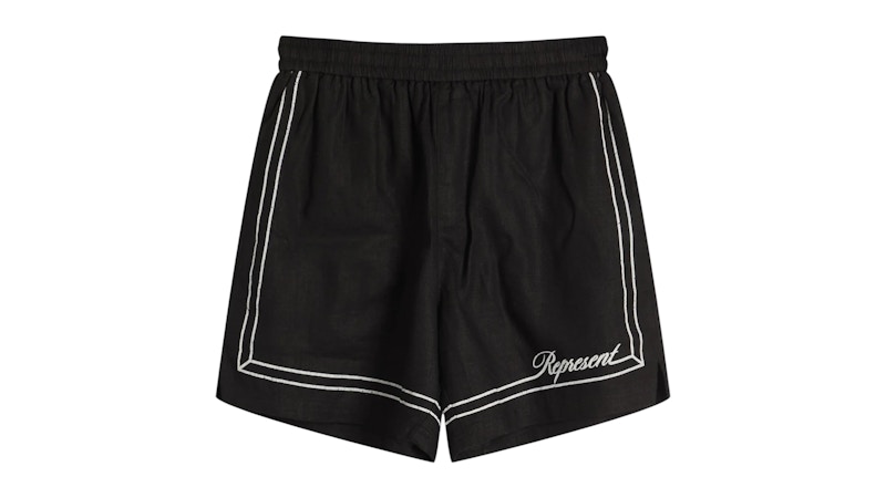 Pre-owned Represent Men's  Border Short In Jet Black