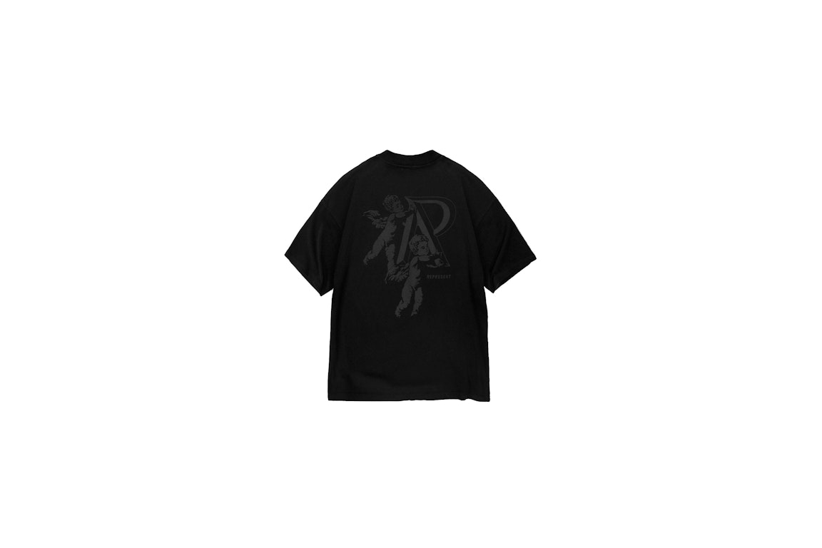 Pre-owned Represent Cherub Initial T-shirt Shirt Black