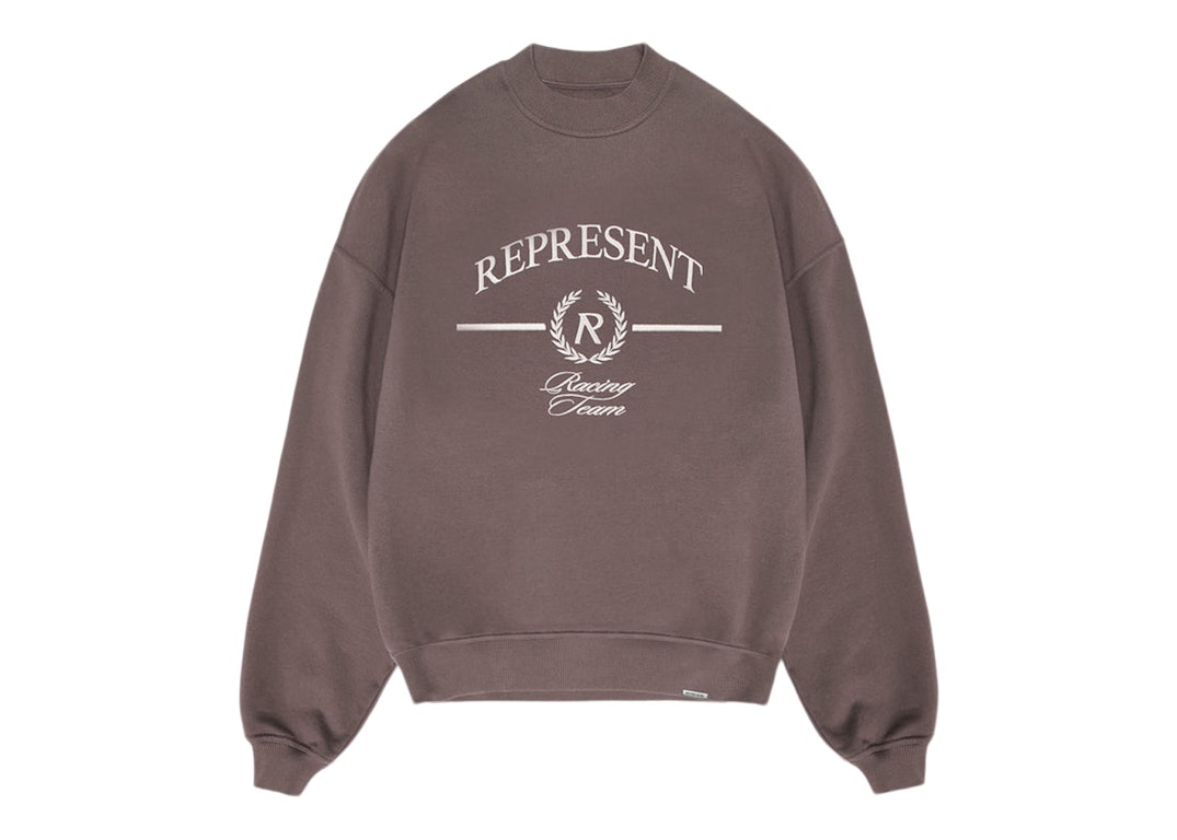 Pre-owned Represent Crest Sweater Fog/white