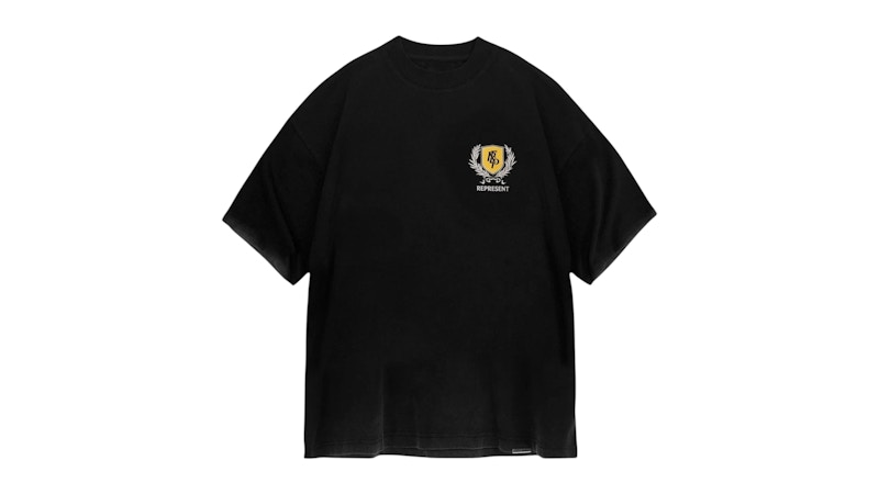 【関税込み】Represent ブラック Crest Tシャツ Represent Crest T-shirt Vintage Black Men's - SS25 - US