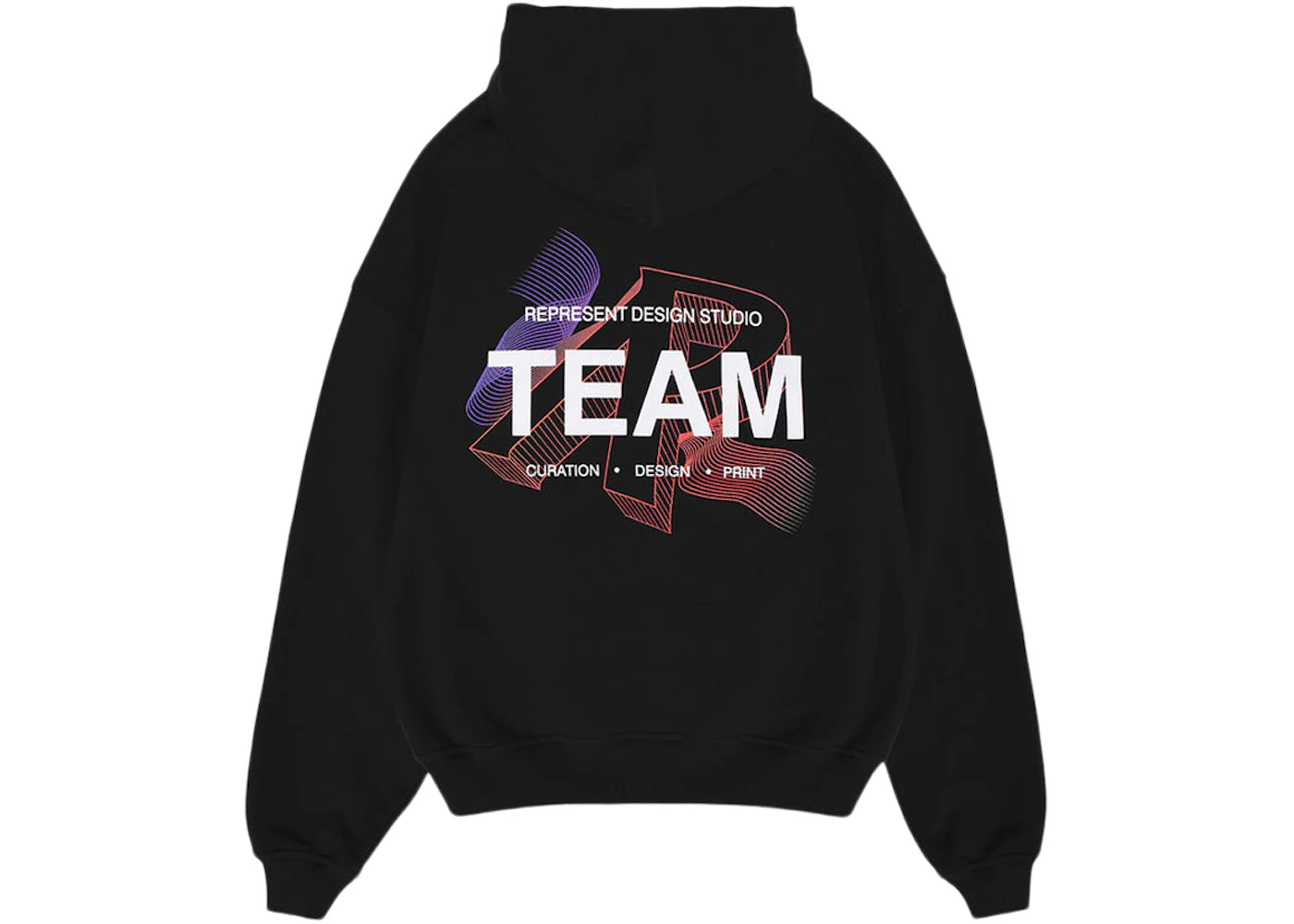 Represent Design Studios Hoodie Black/Multi Men's - SS23 - US