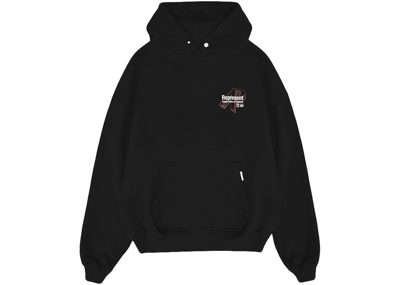 Represent Design Studios Hoodie Black/Multi Men's - SS23 - US