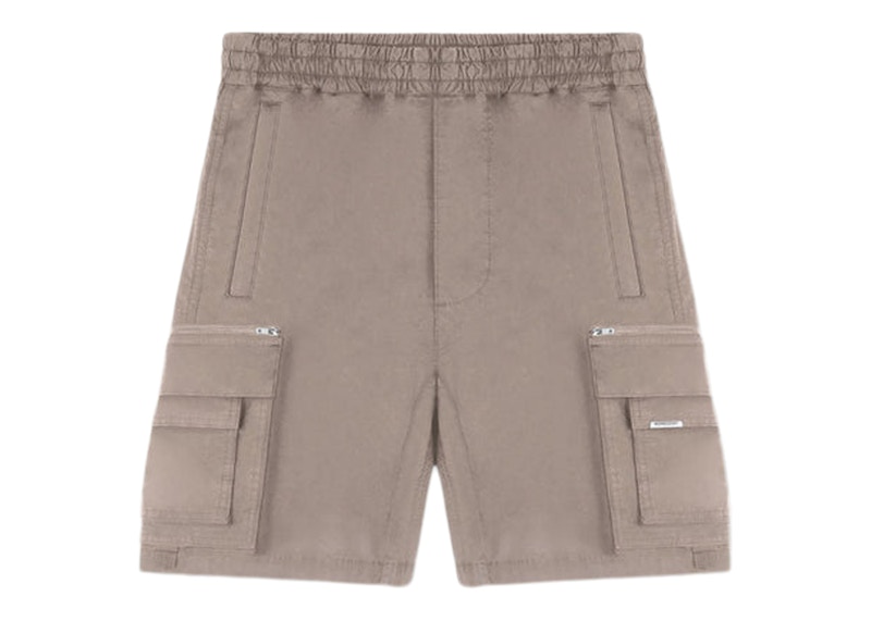 Pre-owned Represent Men's  Double Side Pockets Cargo Shorts In Stone In Gray