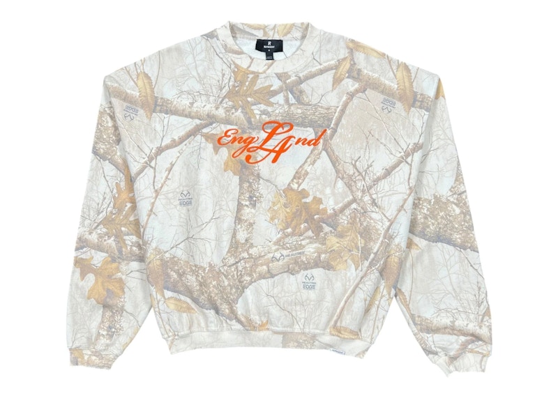 Represent England Washed Sweater White Camo
