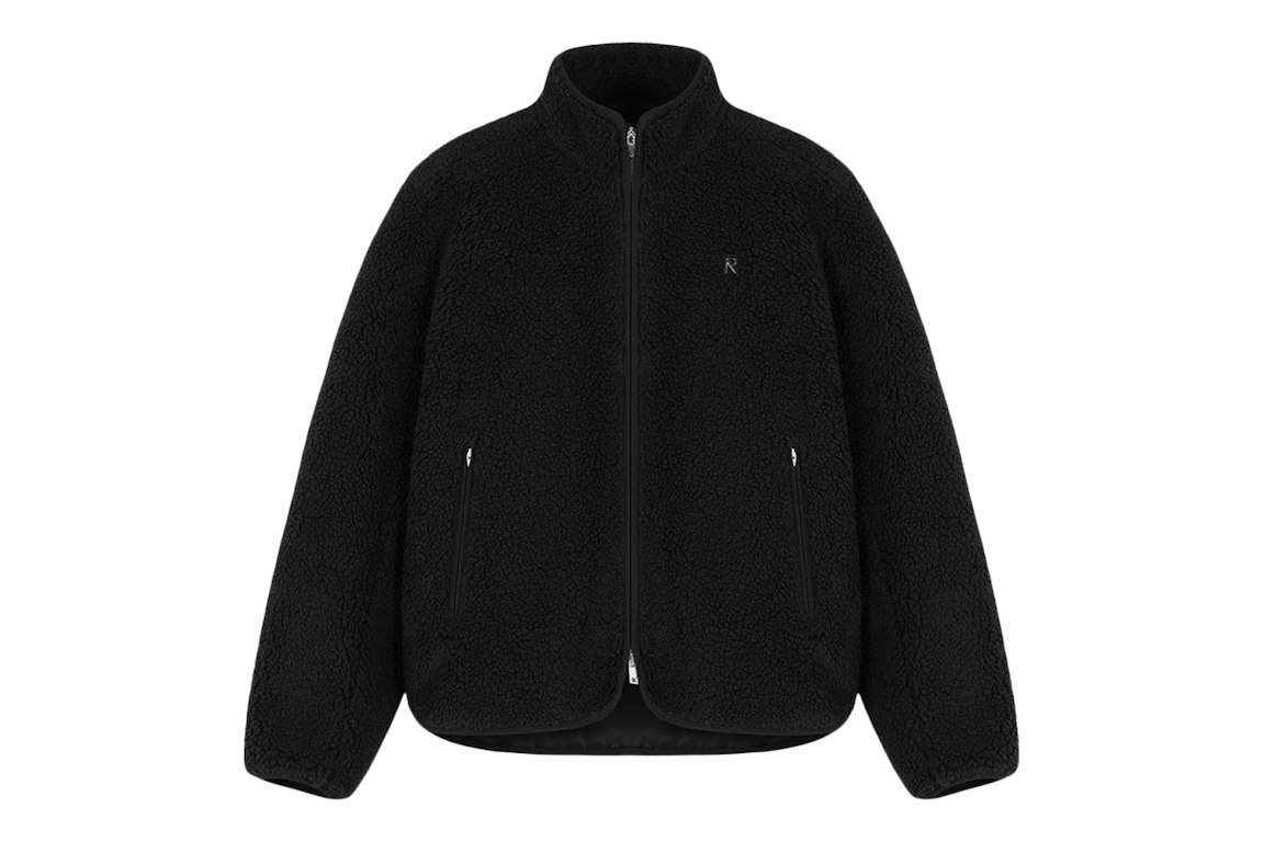 Pre-owned Represent Fleece Zip Through Jacket Black