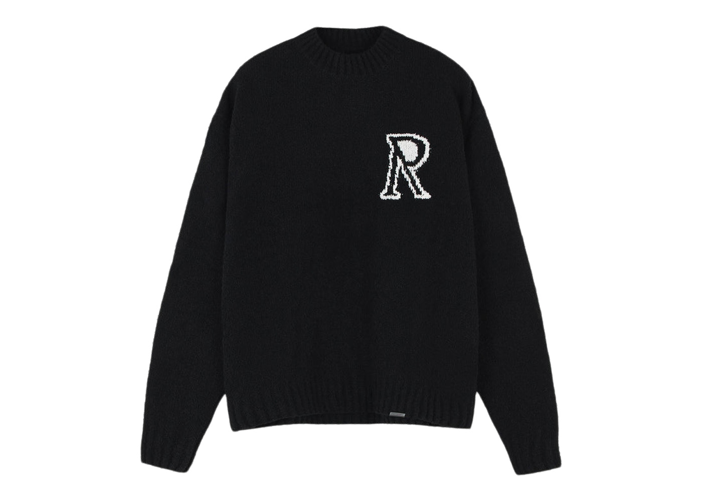 Represent Initial Boucle Knitted Sweater Black Men's - FW22 - US