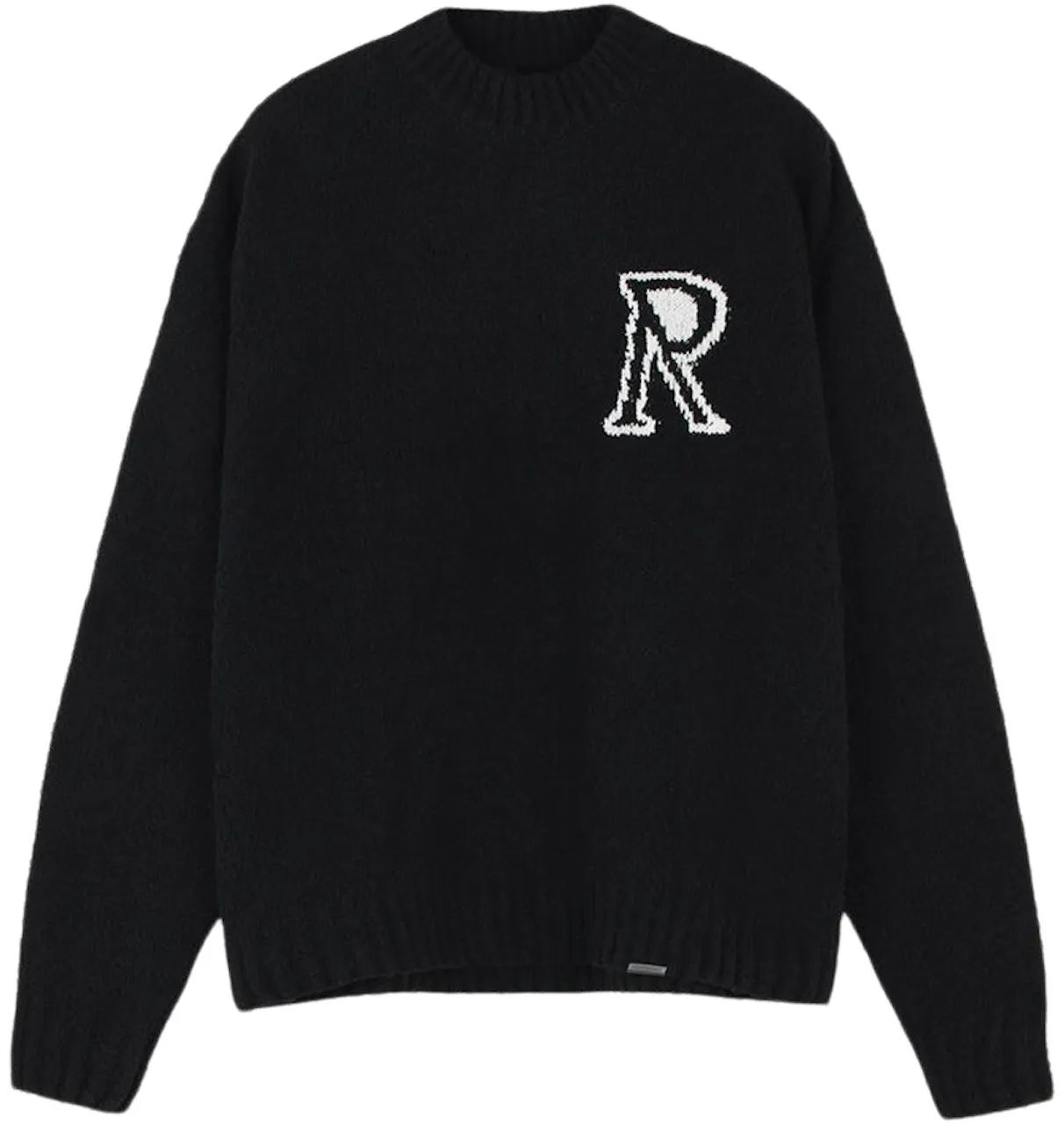 Represent Initial Boucle Knitted Sweater Black - AW22 - DE