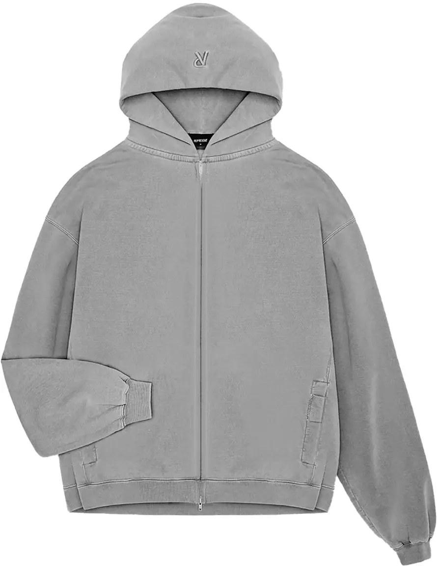 Represent Initial Zip Hoodie Ultimate Grey - SS23 - DE