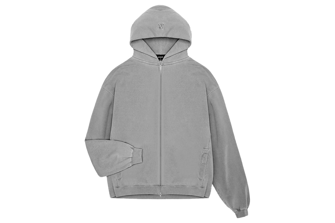 Pre-owned Represent Initial Zip Hoodie Ultimate Grey
