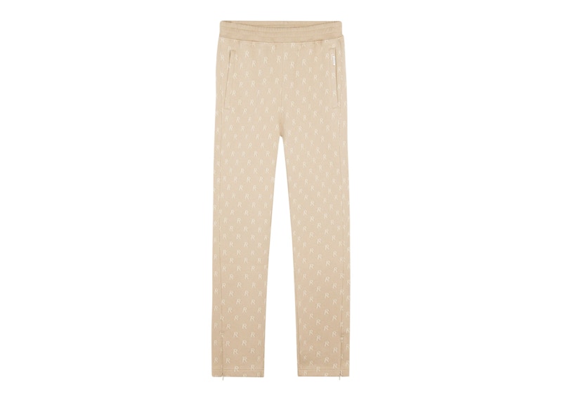 Pre-owned Represent Men's  Intarsia Initial Sweatpants In Wheat