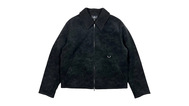 Pre-owned Represent Men's  Mlm10013201 Shearling Jacket In Jet Black