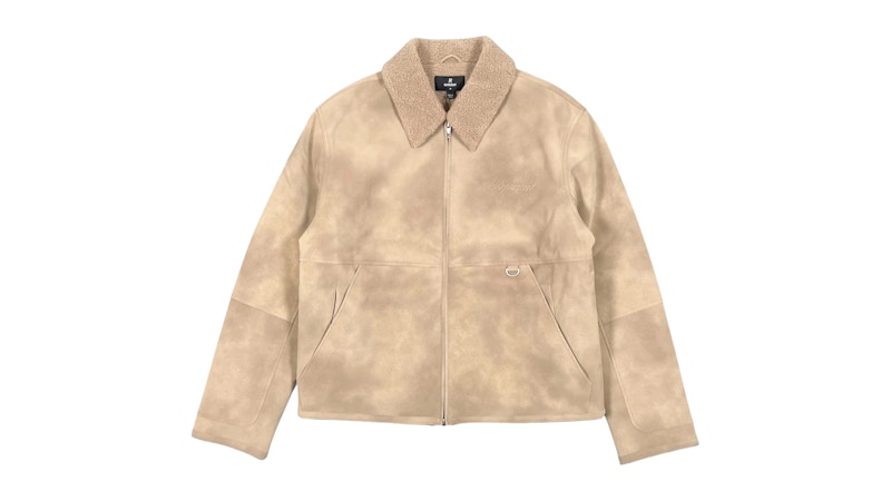 Pre-owned Represent Men's  Mlm10013225 Shearling Jacket In Cafe In Brown