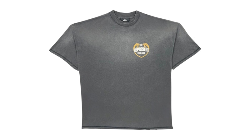 Pre-owned Represent Men's Mlm100171 Angel Border T-shirt In Black