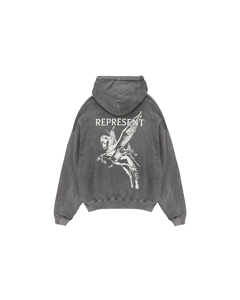 Represent Mascot Hoodie Vintage Grey Men s FW23 US